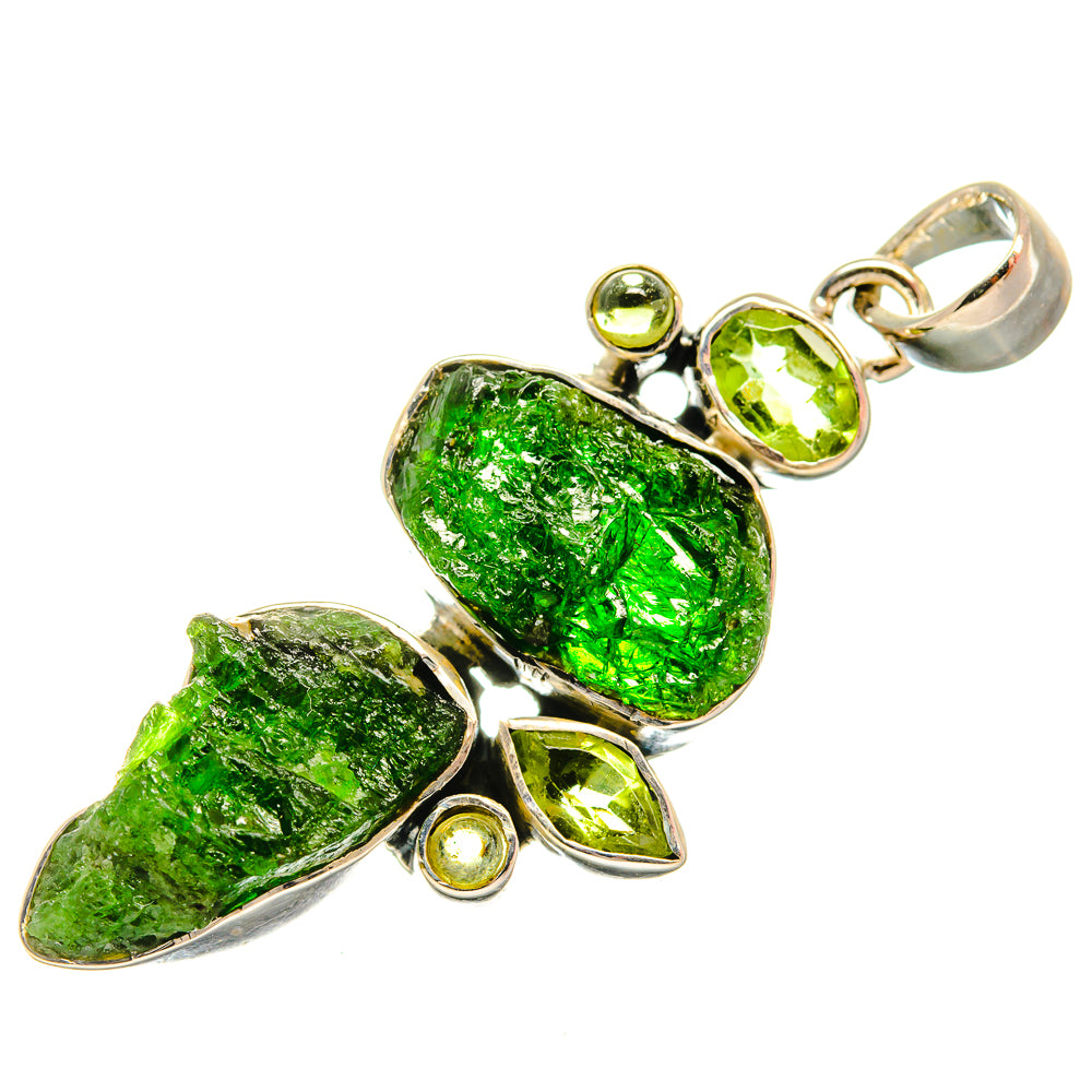 Chrome Diopside Pendants handcrafted by Anasilvercos - PD26277 - Photo 2