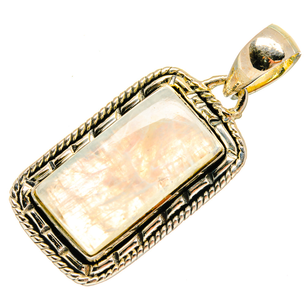 Rainbow Moonstone Pendants handcrafted by Anasilvercos - PD26289 - Photo 2