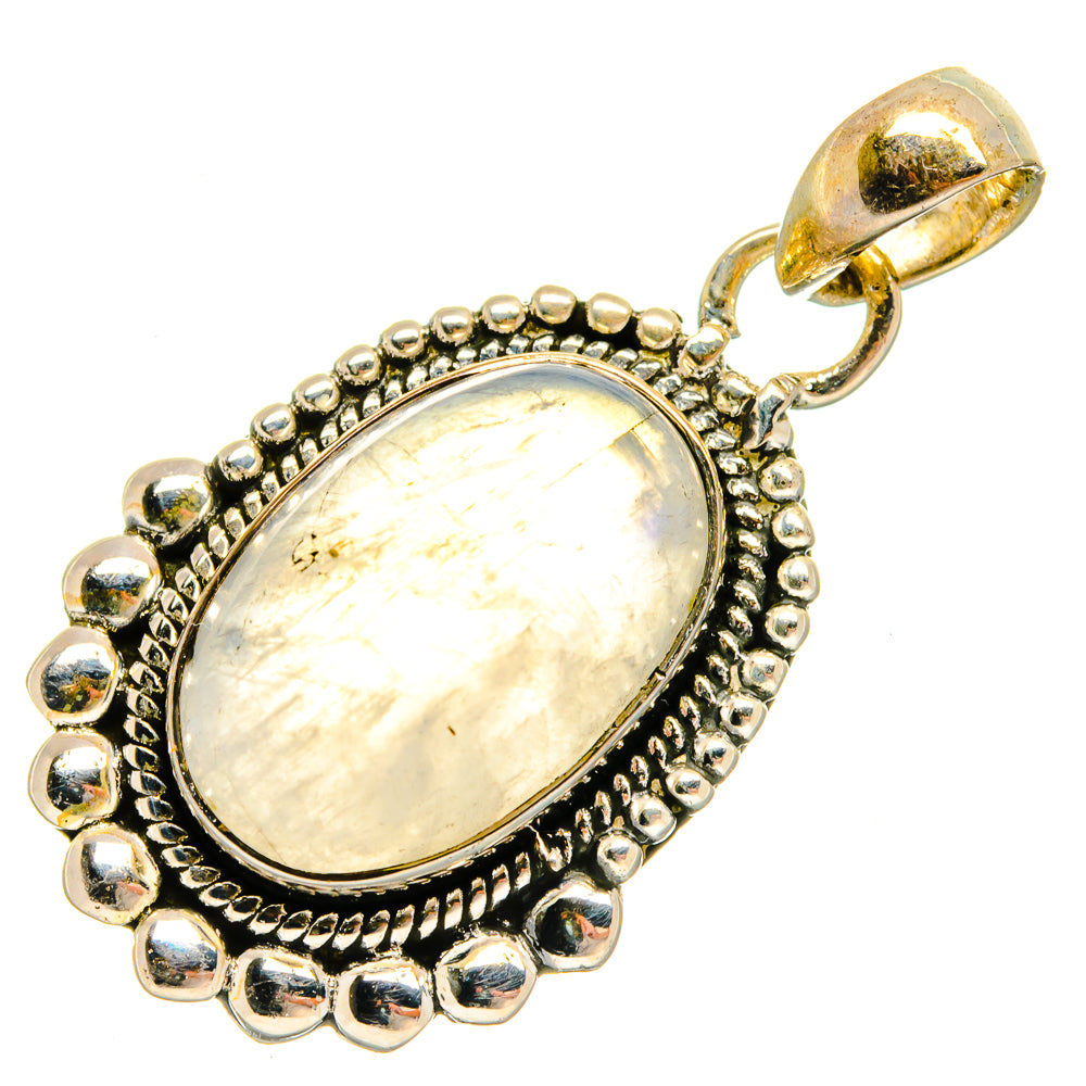 Rainbow Moonstone Pendants handcrafted by Anasilvercos - PD26295 - Photo 2