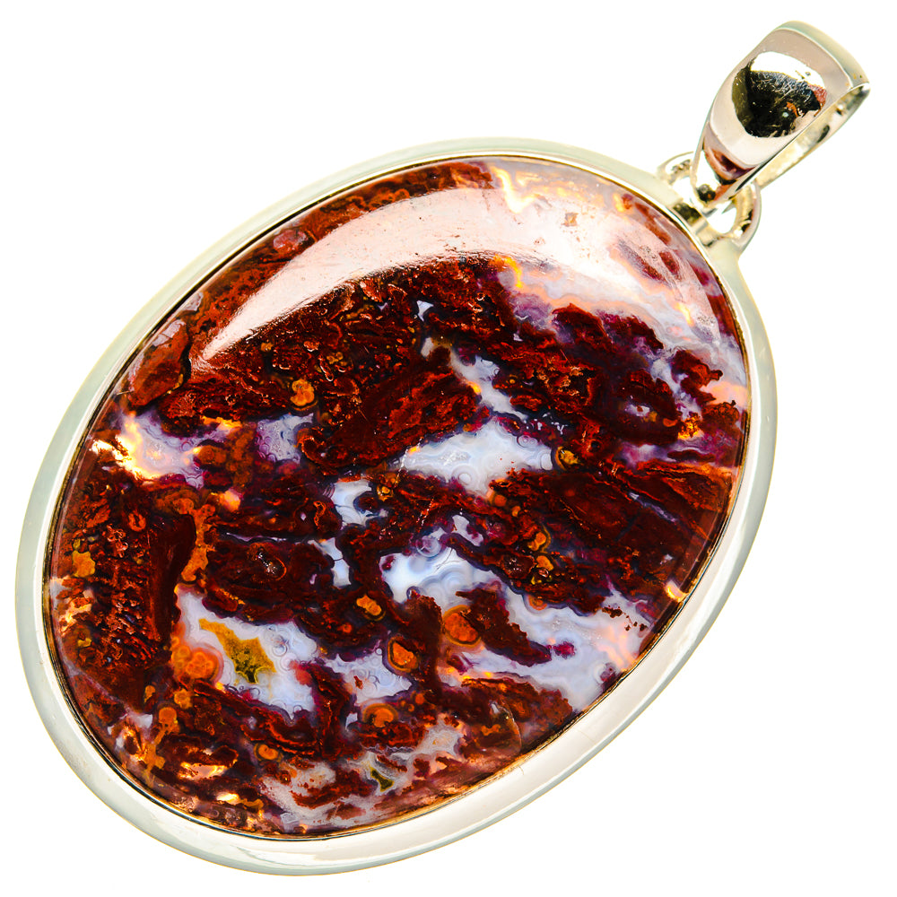 Plume Agate Pendants handcrafted by Anasilvercos - PD26313 - Photo 2