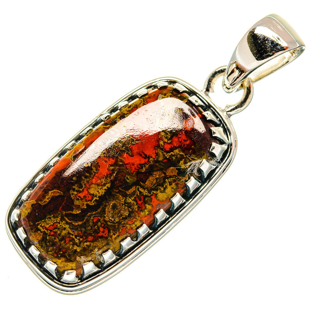 Moroccan Agate Pendants handcrafted by Anasilvercos - PD26346 - Photo 2
