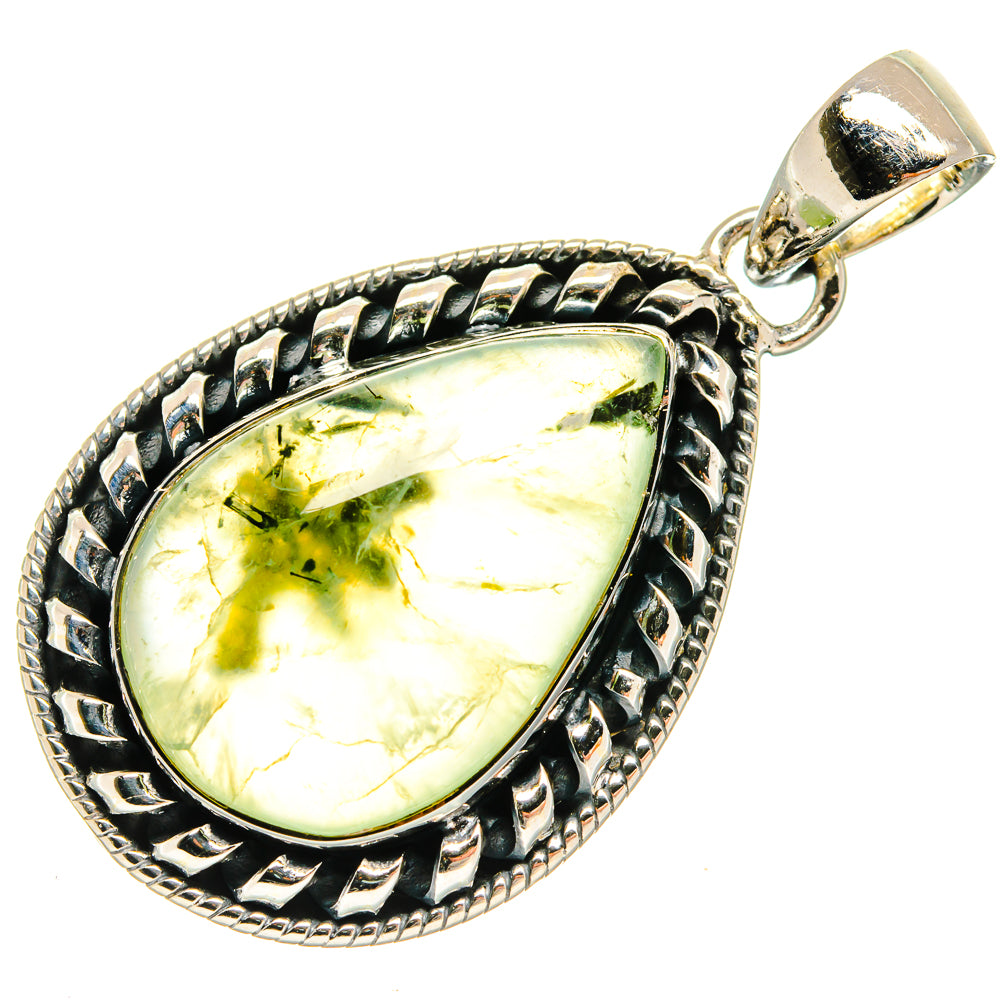 Prehnite Pendants handcrafted by Anasilvercos - PD26386 - Photo 2