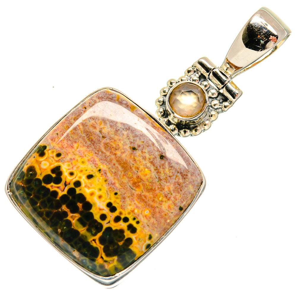 Ocean Jasper Pendants handcrafted by Anasilvercos - PD26402 - Photo 2
