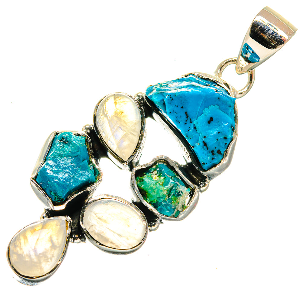 Chrysocolla Pendants handcrafted by Anasilvercos - PD26417 - Photo 2