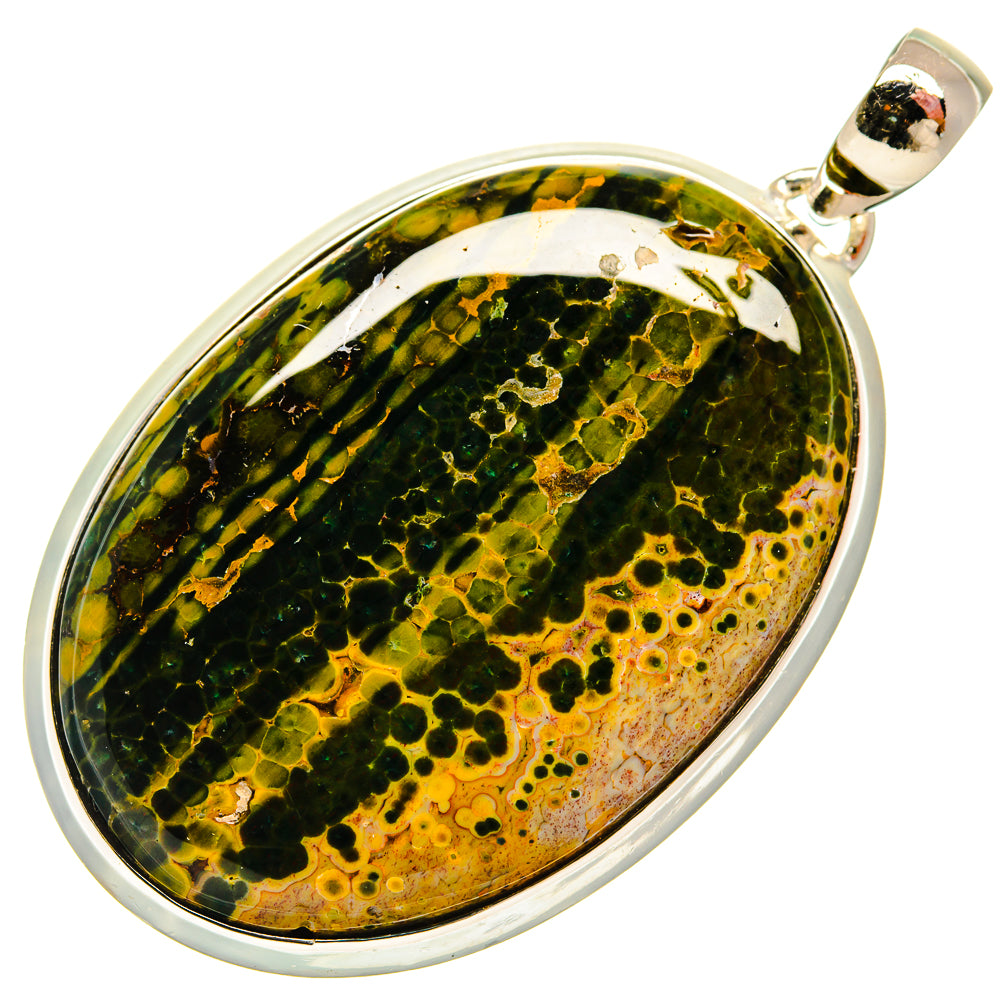 Ocean Jasper Pendants handcrafted by Anasilvercos - PD26422 - Photo 2
