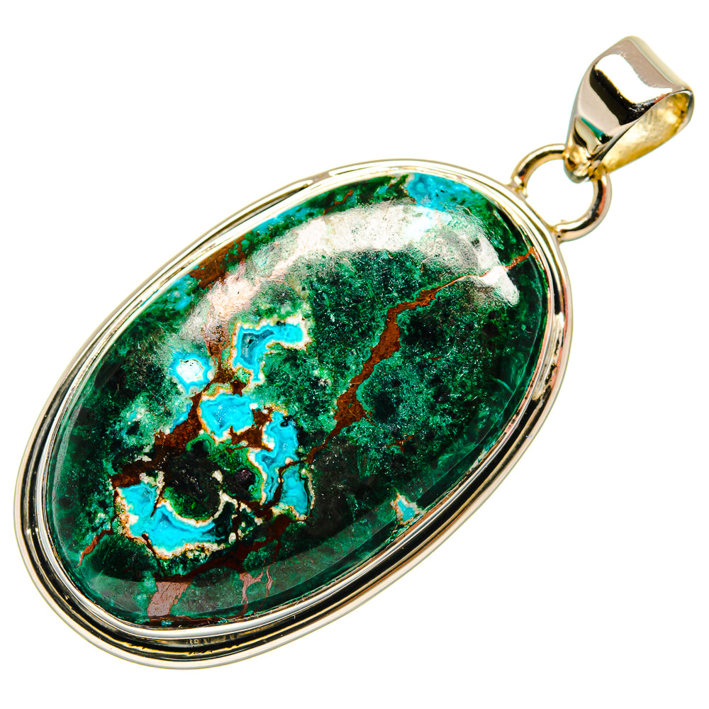 Chrysocolla Pendants handcrafted by Anasilvercos - PD26471 - Photo 2