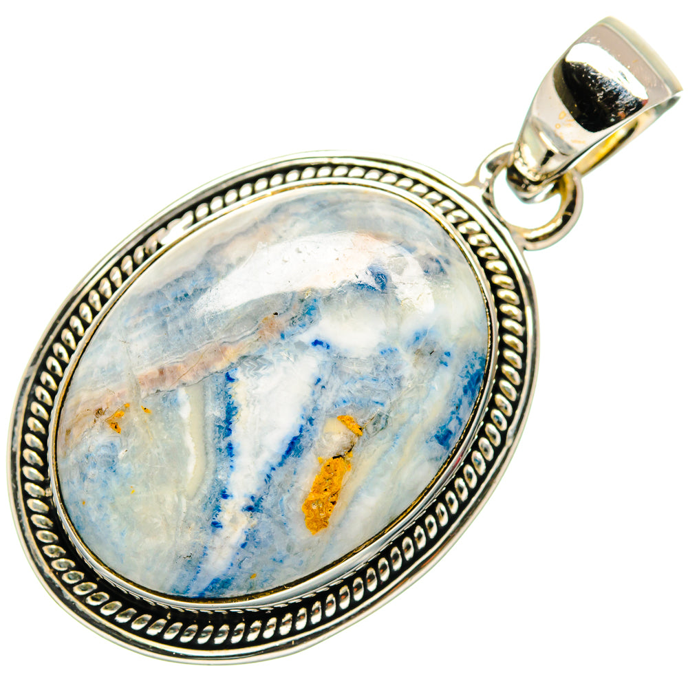 Blue Scheelite Pendants handcrafted by Anasilvercos - PD26483 - Photo 2