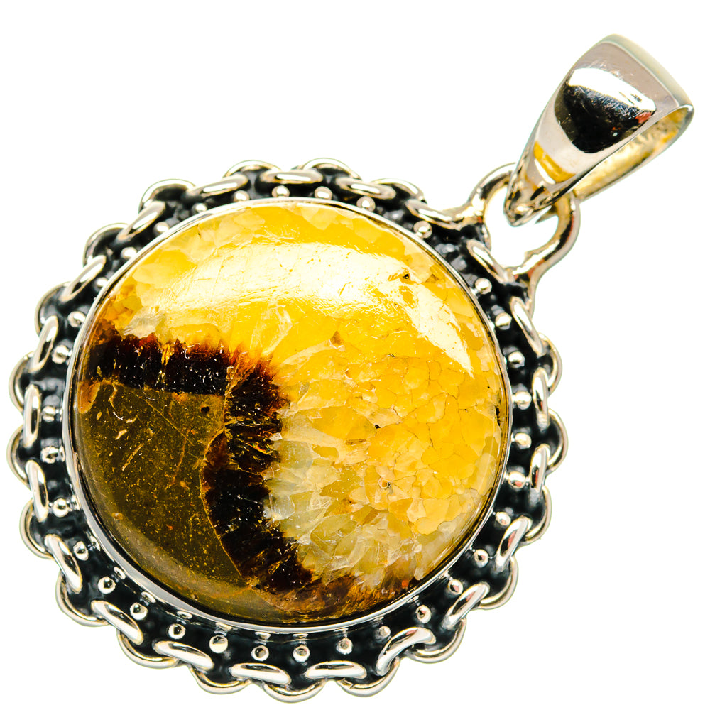 Septarian Nodule Pendants handcrafted by Anasilvercos - PD26489 - Photo 2