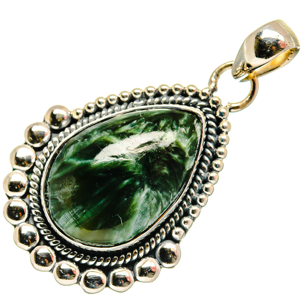 Seraphinite Pendants handcrafted by Anasilvercos - PD26497 - Photo 2