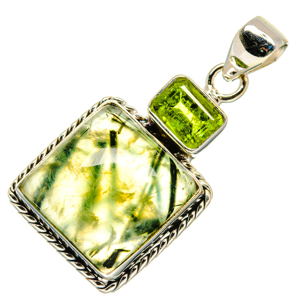Prehnite Pendants handcrafted by Anasilvercos - PD26499 - Photo 2