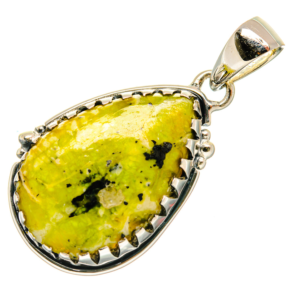 African Green Opal Pendants handcrafted by Anasilvercos - PD26504 - Photo 2