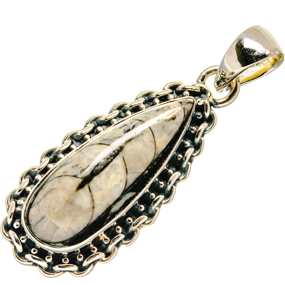 Orthoceras Fossil Pendants handcrafted by Anasilvercos - PD26506 - Photo 2