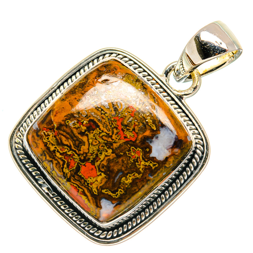 Moroccan Agate Pendants handcrafted by Anasilvercos - PD26507 - Photo 2