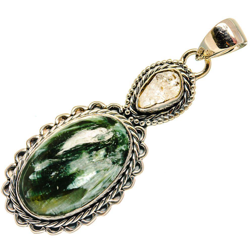 Seraphinite Pendants handcrafted by Anasilvercos - PD26512 - Photo 2