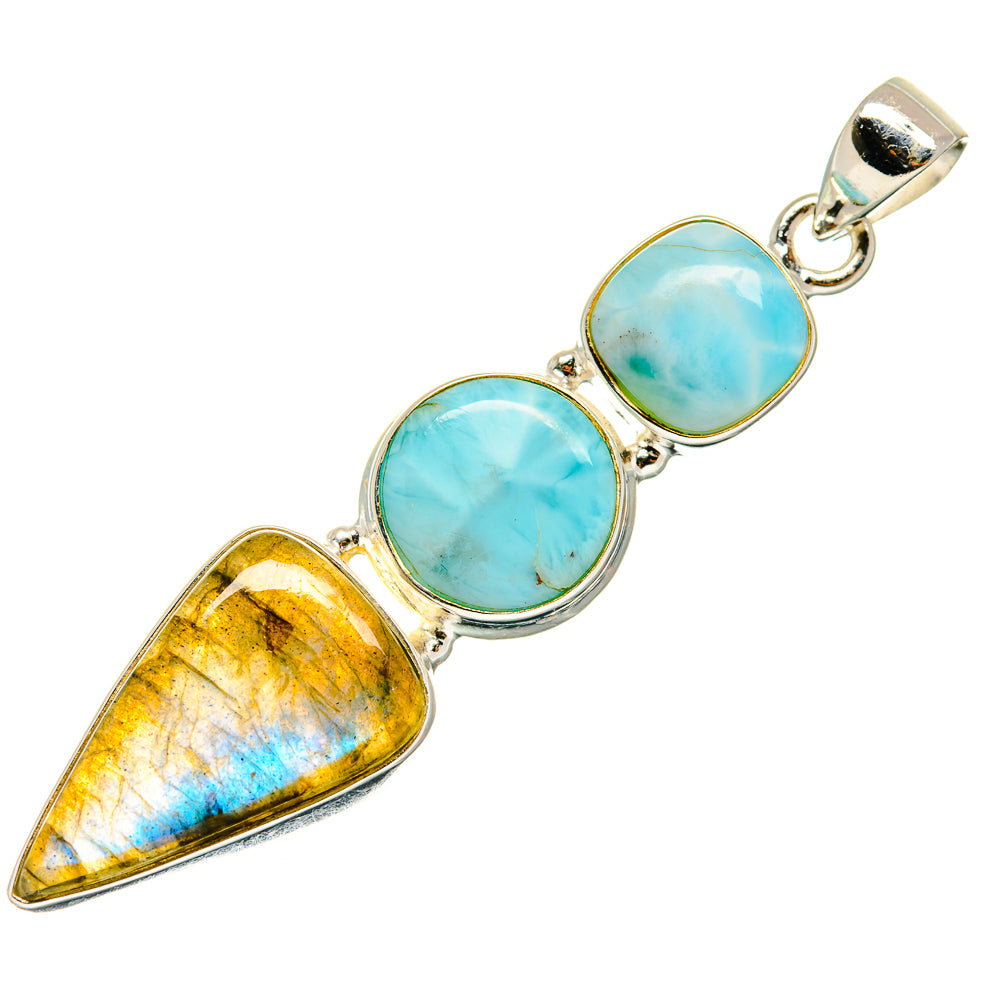 Labradorite Pendants handcrafted by Anasilvercos - PD26519 - Photo 2