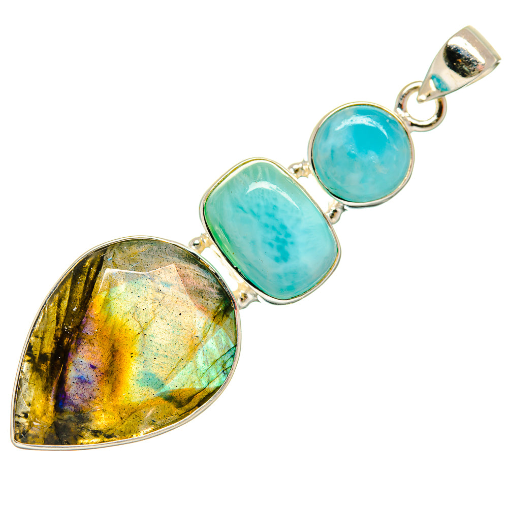 Labradorite Pendants handcrafted by Anasilvercos - PD26521 - Photo 2
