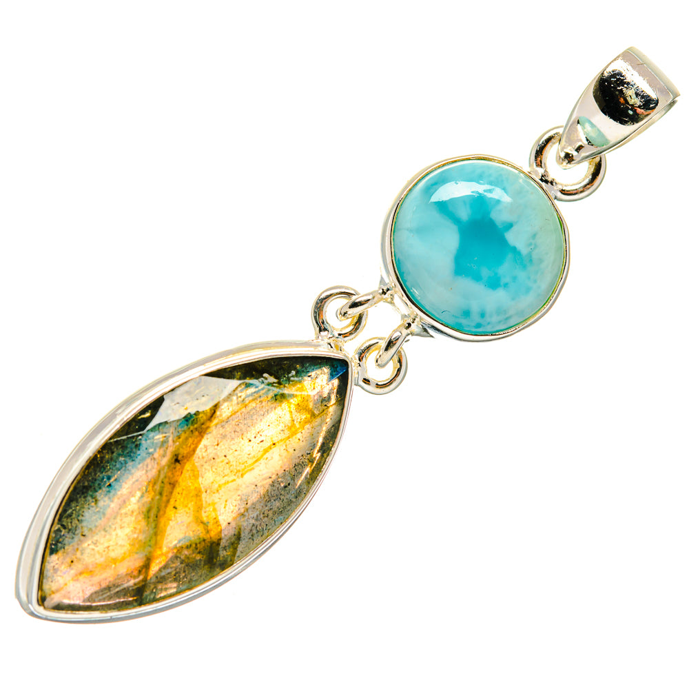 Labradorite Pendants handcrafted by Anasilvercos - PD26526 - Photo 2