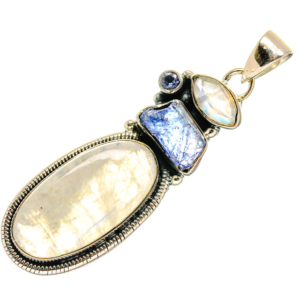 Rainbow Moonstone Pendants handcrafted by Anasilvercos - PD26533 - Photo 2