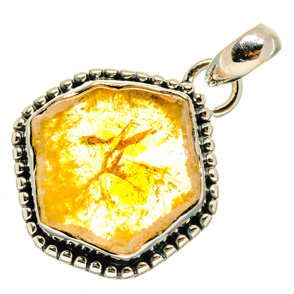 Citrine Pendants handcrafted by Anasilvercos - PD26560 - Photo 2