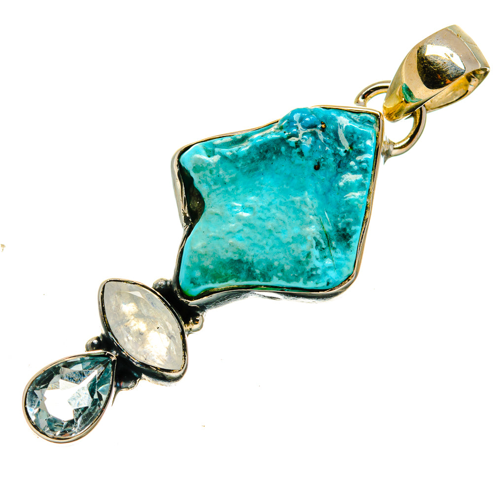 Turquoise Pendants handcrafted by Anasilvercos - PD26591 - Photo 2