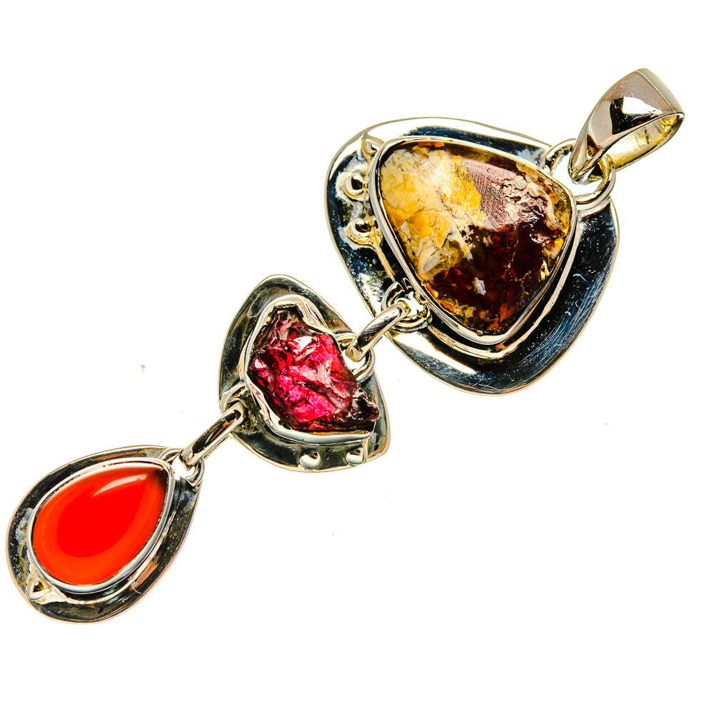Plume Agate Pendants handcrafted by Anasilvercos - PD26597 - Photo 2