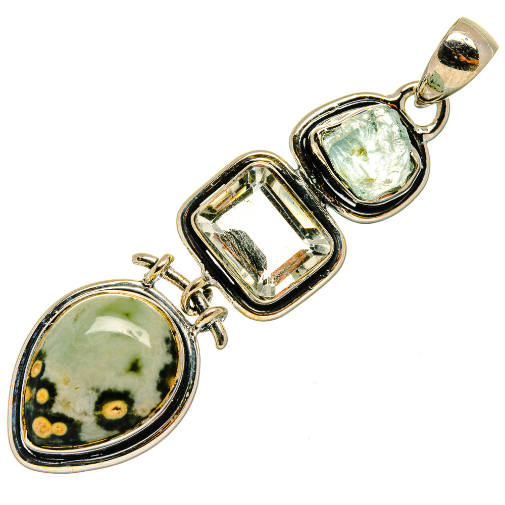 Ocean Jasper Pendants handcrafted by Anasilvercos - PD26603 - Photo 2