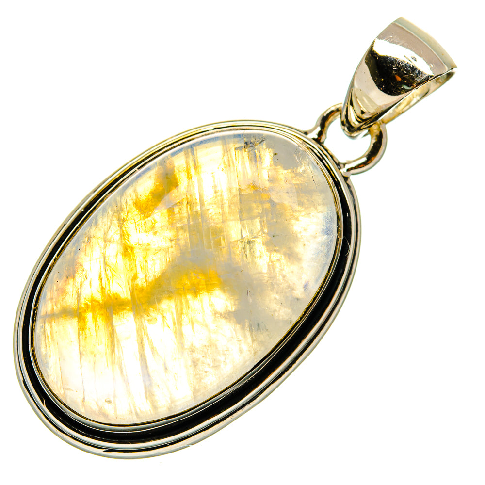 Rainbow Moonstone Pendants handcrafted by Anasilvercos - PD26625 - Photo 2