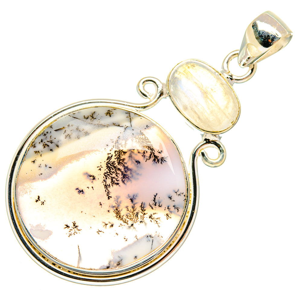 Dendritic Opal Pendants handcrafted by Anasilvercos - PD26675 - Photo 2