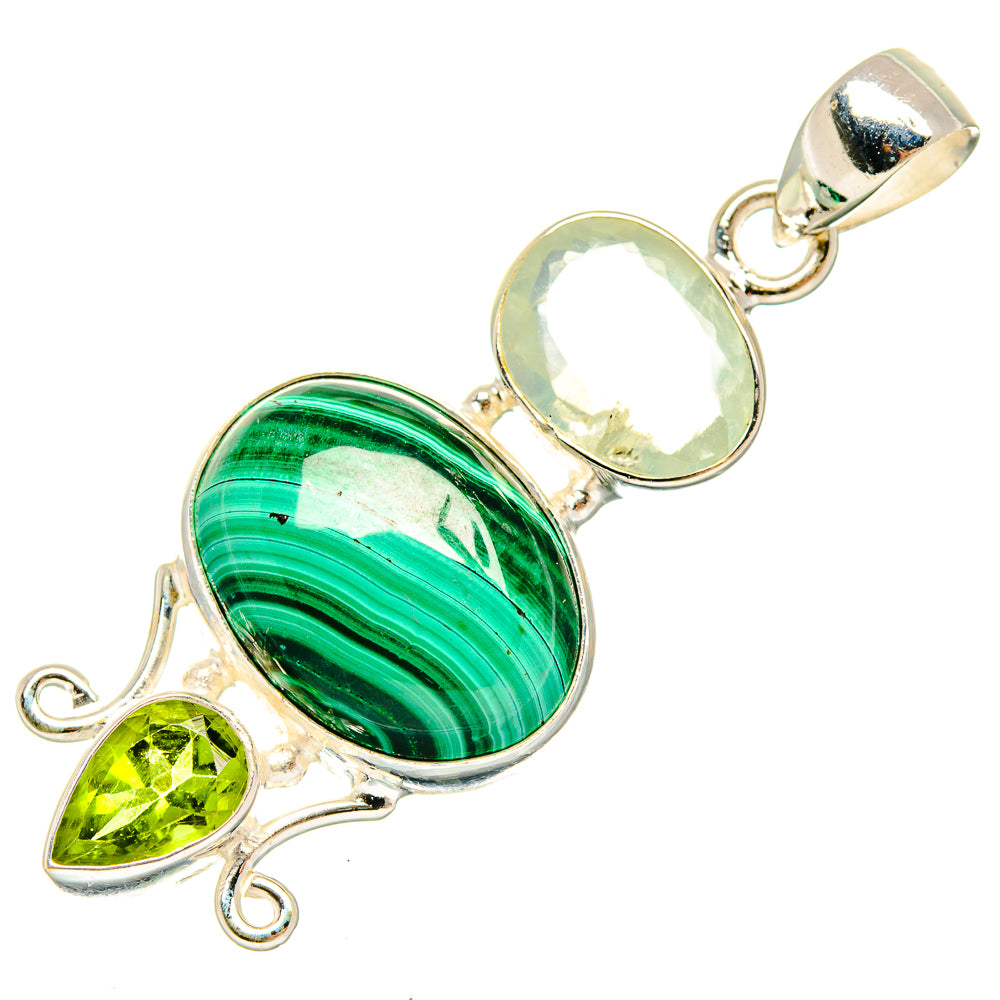 Malachite Pendants handcrafted by Anasilvercos - PD26676 - Photo 2