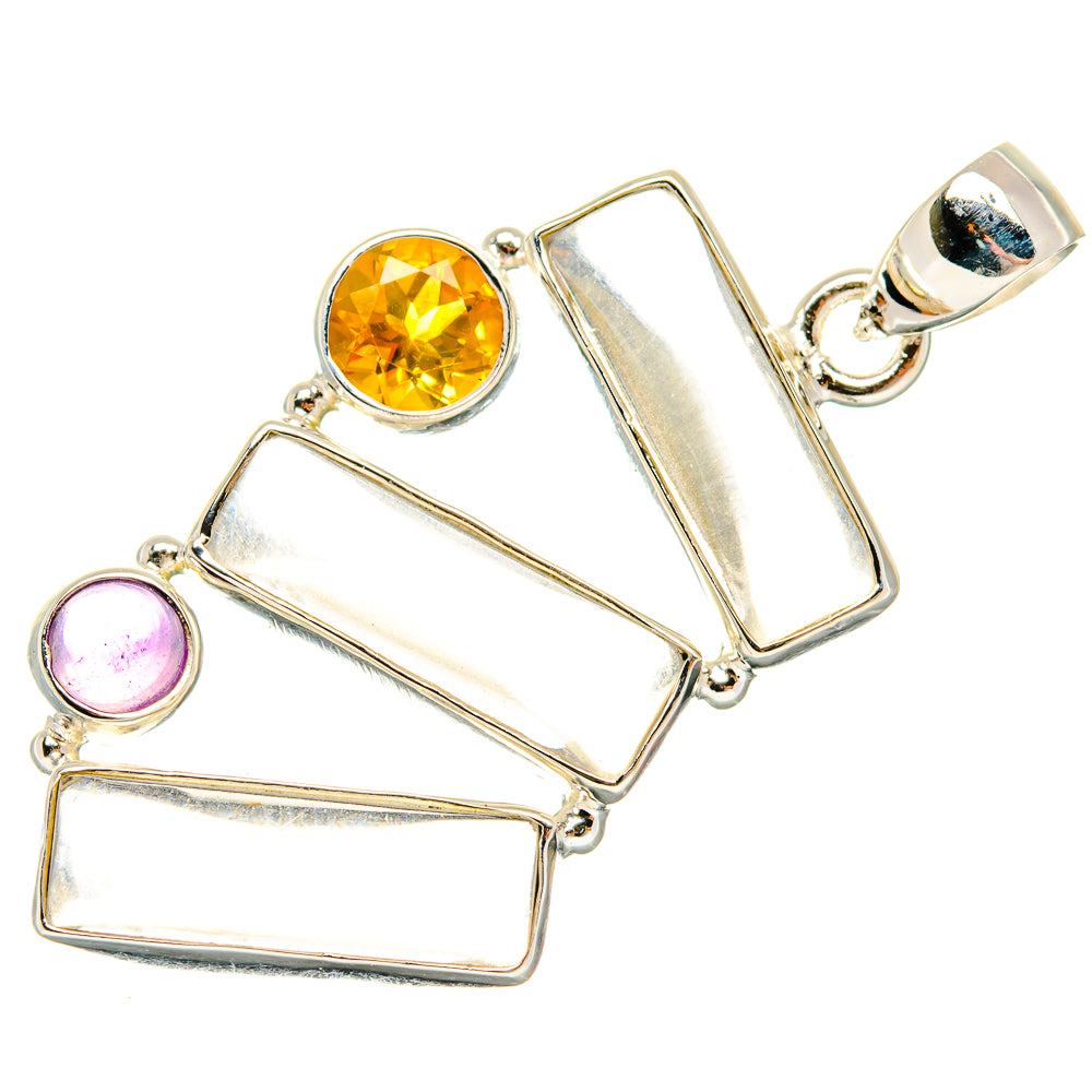 White Quartz Pendants handcrafted by Anasilvercos - PD26689 - Photo 2