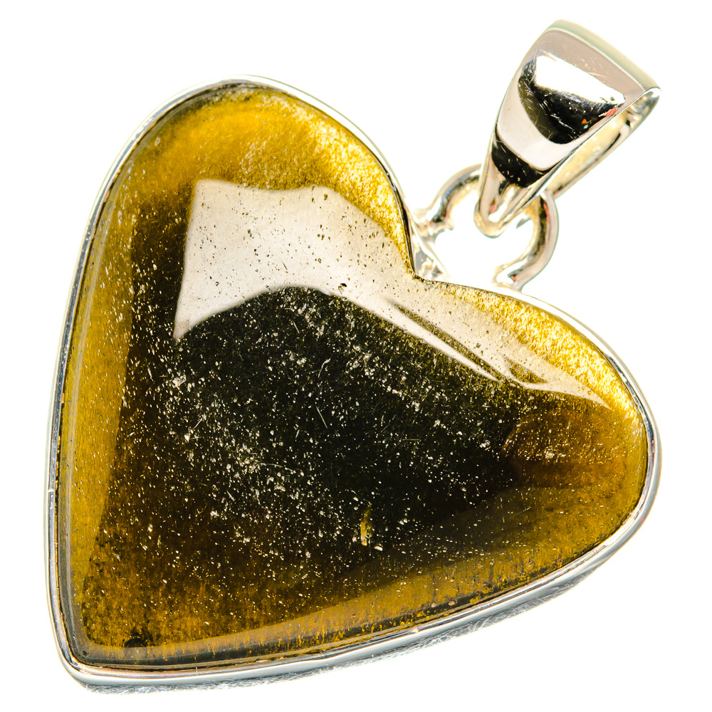 Gold Sheen Obsidian Pendants handcrafted by Anasilvercos - PD26726 - Photo 2
