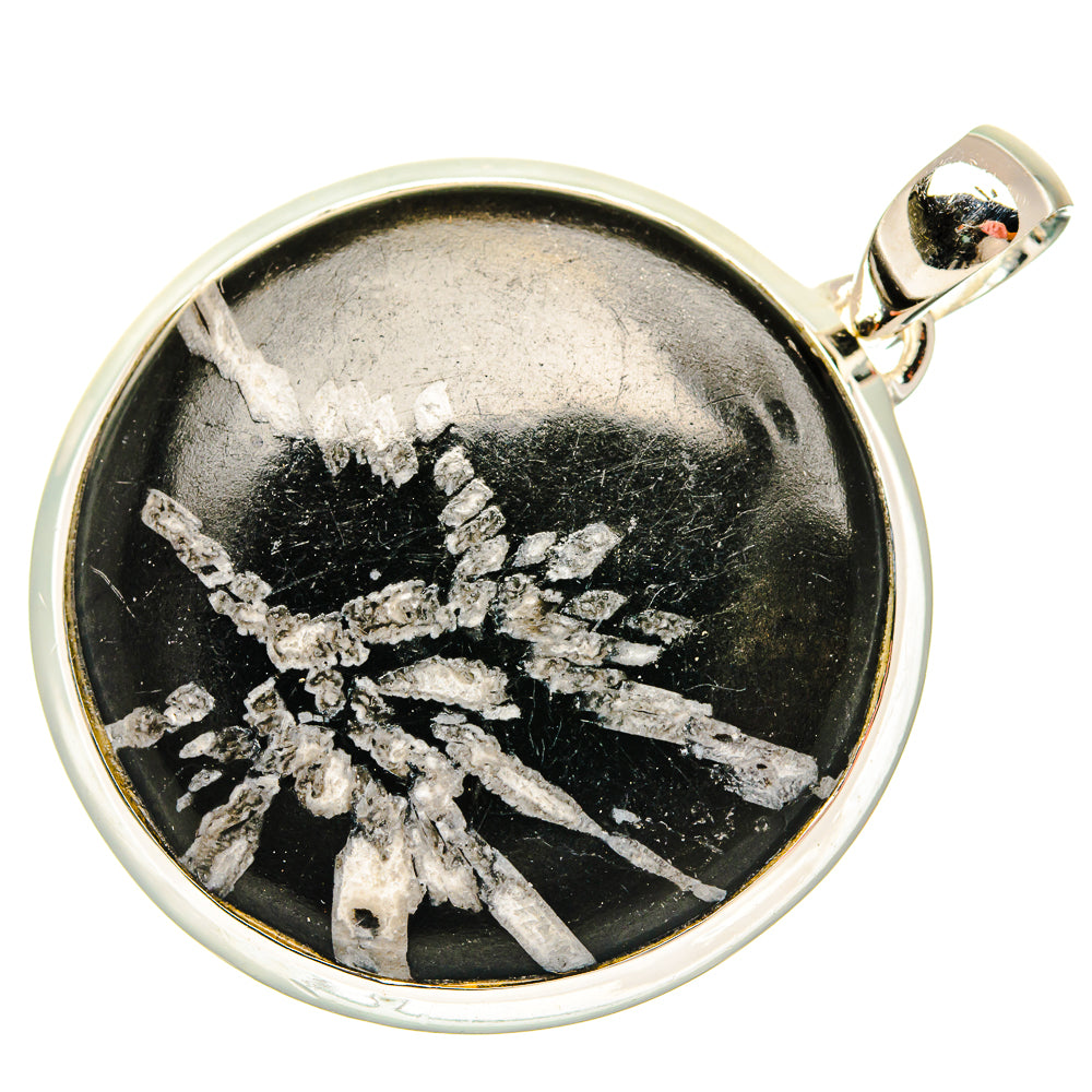 Chrysanthemum Stone Pendants handcrafted by Anasilvercos - PD26748 - Photo 2
