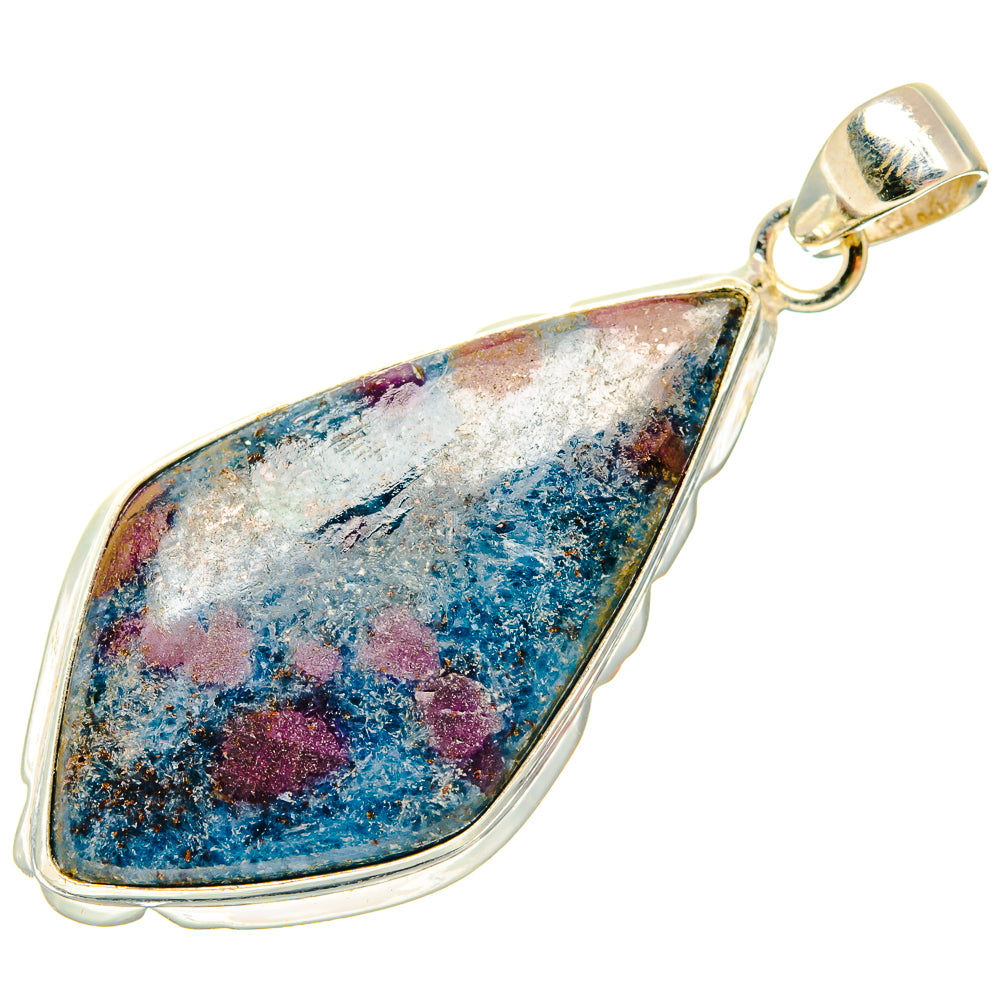 Ruby Fuchsite Pendants handcrafted by Anasilvercos - PD26753 - Photo 2