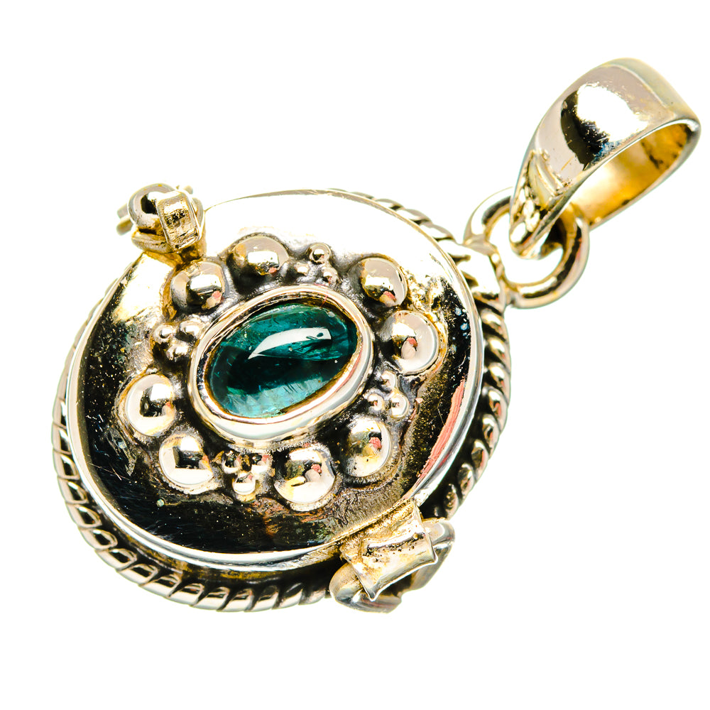 Blue Tourmaline Pendants handcrafted by Anasilvercos - PD26768 - Photo 2