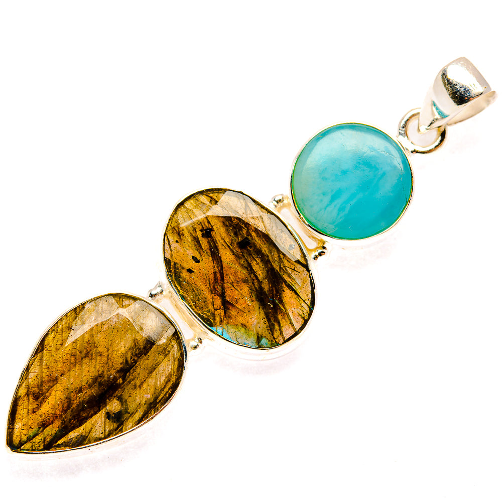 Labradorite Pendants handcrafted by Anasilvercos - PD26806 - Photo 2