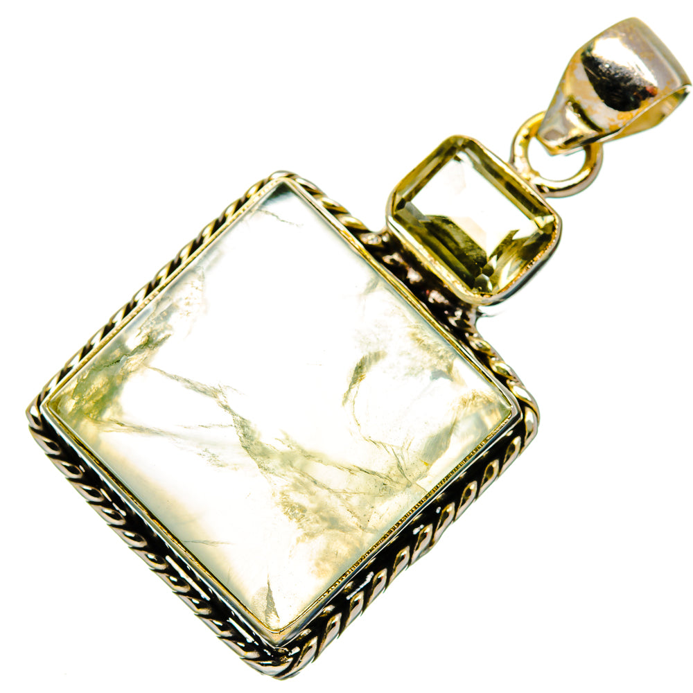 Prehnite Pendants handcrafted by Anasilvercos - PD26833 - Photo 2