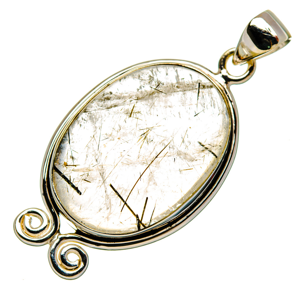 Tourmalinated Quartz Pendants handcrafted by Anasilvercos - PD26849 - Photo 2