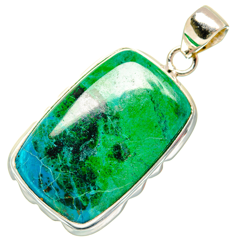Chrysocolla Pendants handcrafted by Anasilvercos - PD26851 - Photo 2