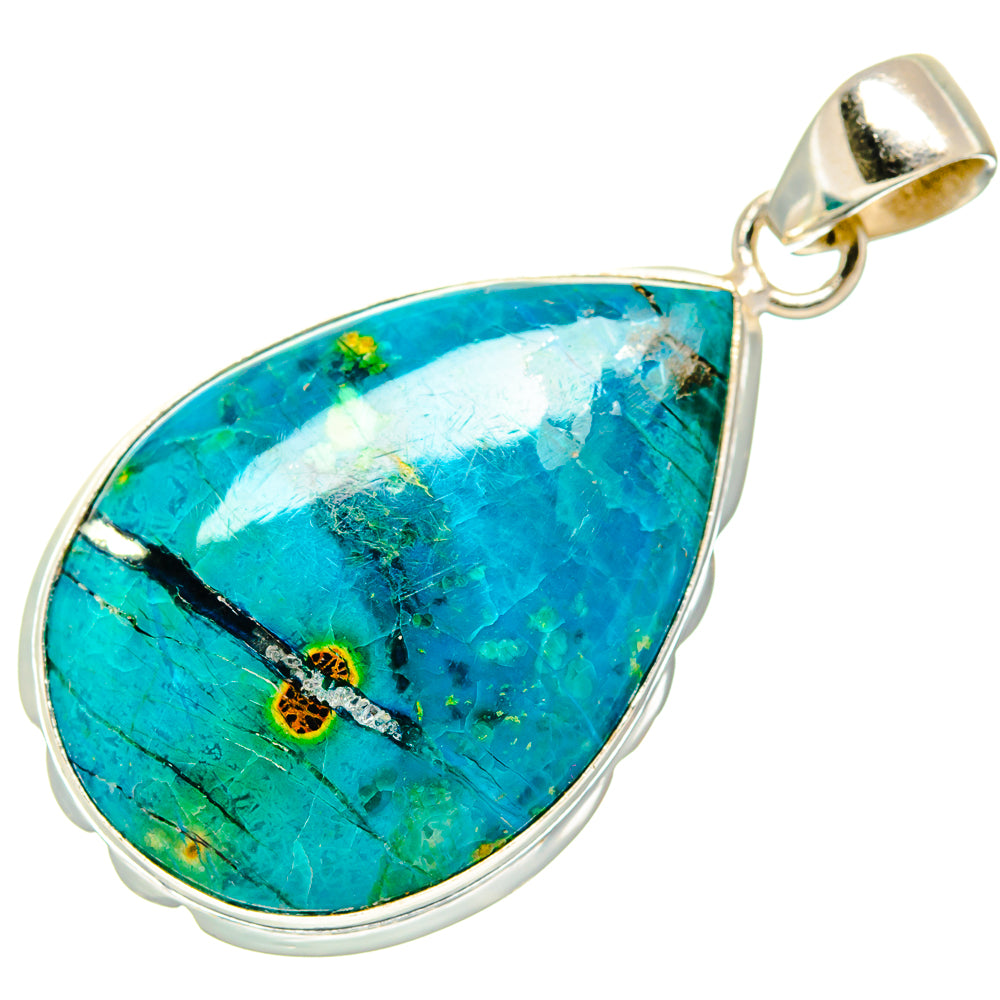 Chrysocolla Pendants handcrafted by Anasilvercos - PD26852 - Photo 2