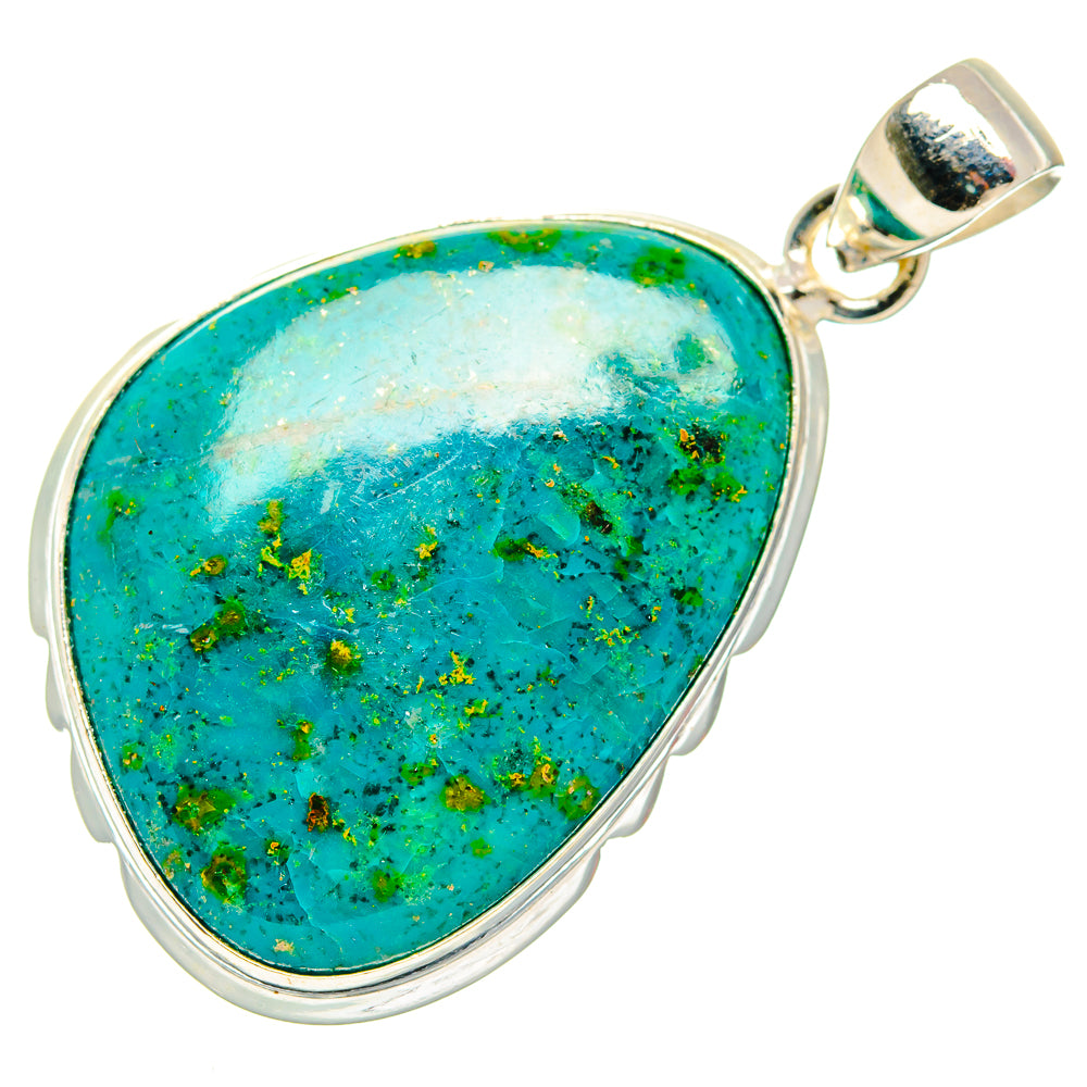 Chrysocolla Pendants handcrafted by Anasilvercos - PD26853 - Photo 2