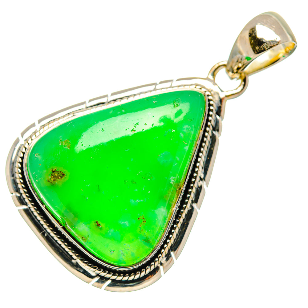 Chrysoprase Pendants handcrafted by Anasilvercos - PD26857 - Photo 2