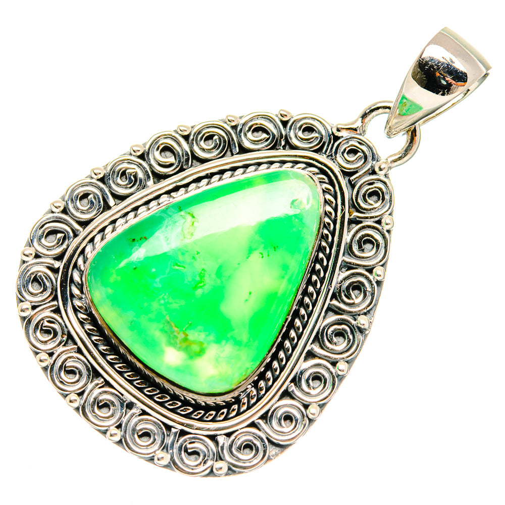 Chrysoprase Pendants handcrafted by Anasilvercos - PD26861 - Photo 2