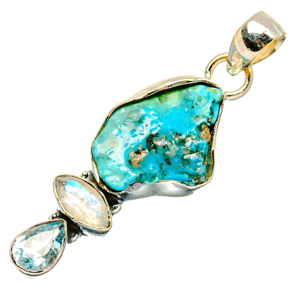 Chrysocolla Pendants handcrafted by Anasilvercos - PD26864 - Photo 2