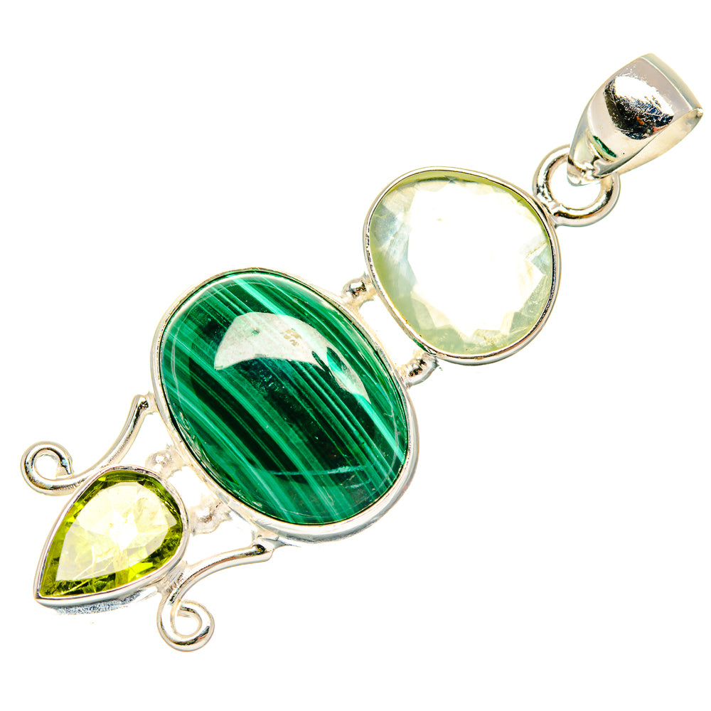 Malachite Pendants handcrafted by Anasilvercos - PD26882 - Photo 2