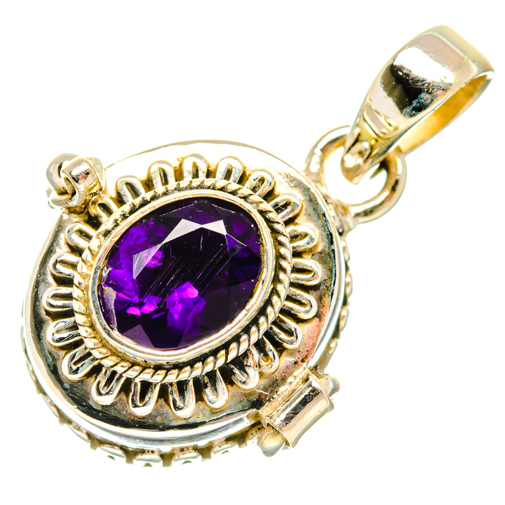 African Amethyst Pendants handcrafted by Anasilvercos - PD26922 - Photo 2