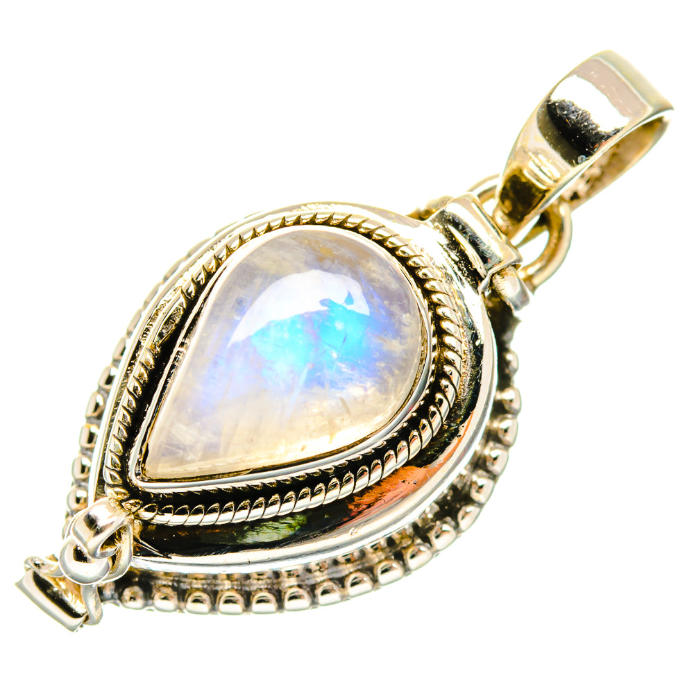 Rainbow Moonstone Pendants handcrafted by Anasilvercos - PD26929 - Photo 2
