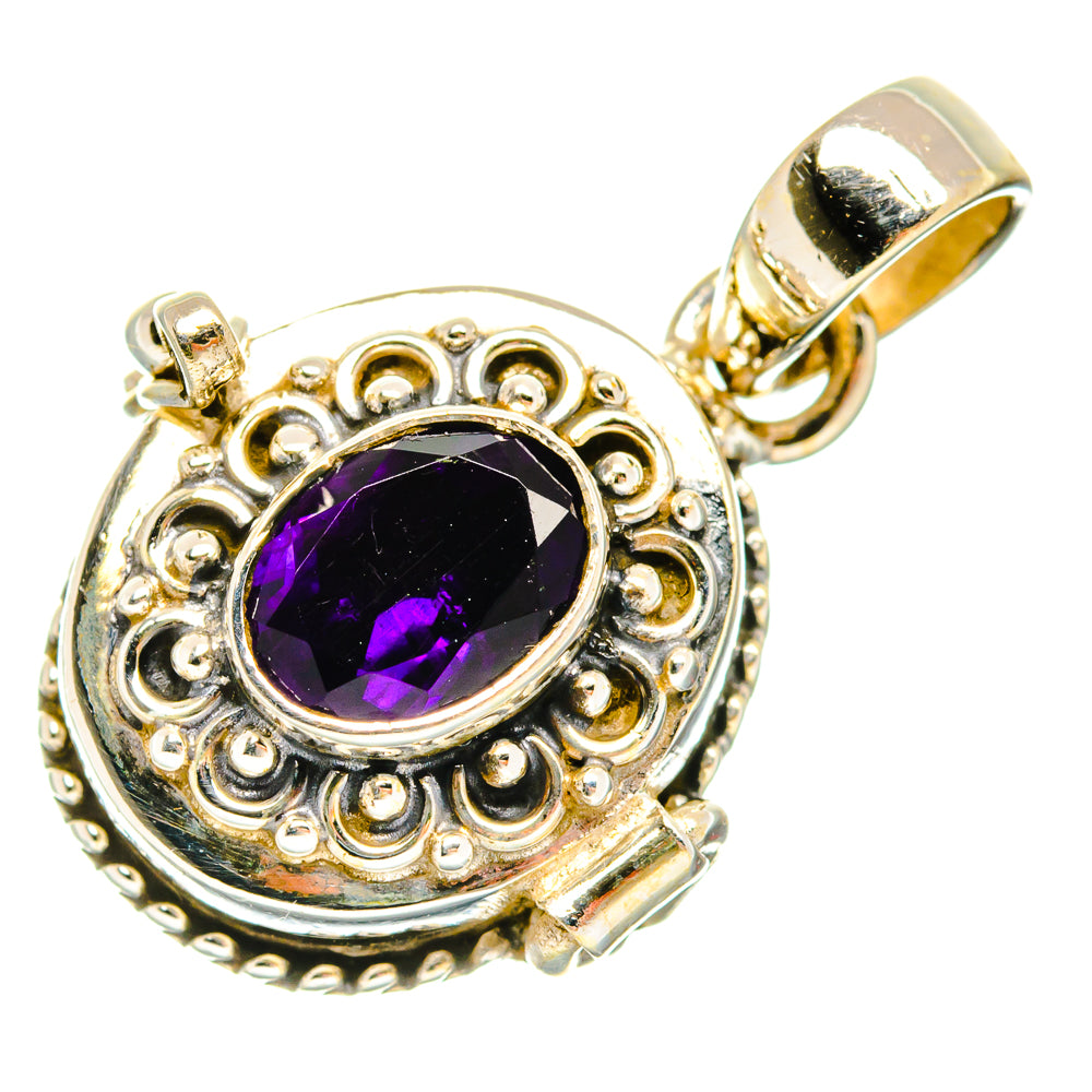 African Amethyst Pendants handcrafted by Anasilvercos - PD26930 - Photo 2