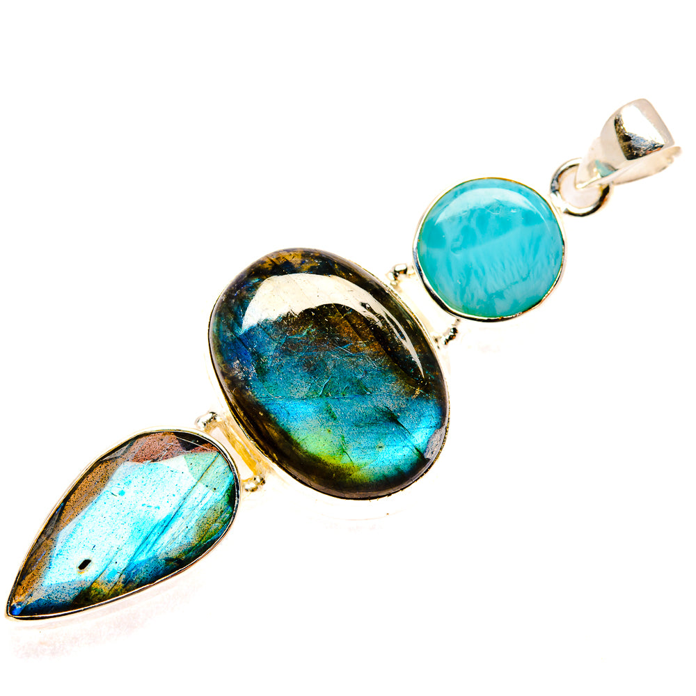 Labradorite Pendants handcrafted by Anasilvercos - PD26952 - Photo 2