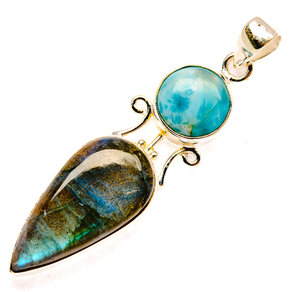 Labradorite Pendants handcrafted by Anasilvercos - PD26955 - Photo 2
