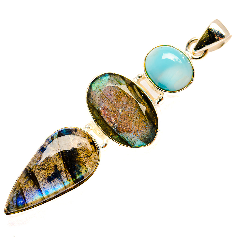Labradorite Pendants handcrafted by Anasilvercos - PD26956 - Photo 2